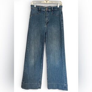 GAP Women's Flare Leg High-Waisted Cotton Denim Blue Jeans